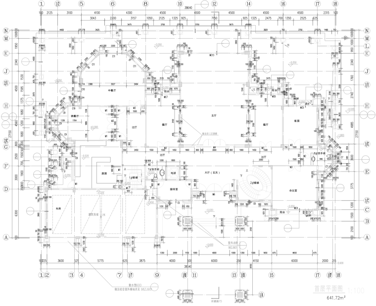 3层独栋欧式风格别墅建筑设计（包含CAD）-屏幕快照 2019-01-07 下午4.03.55