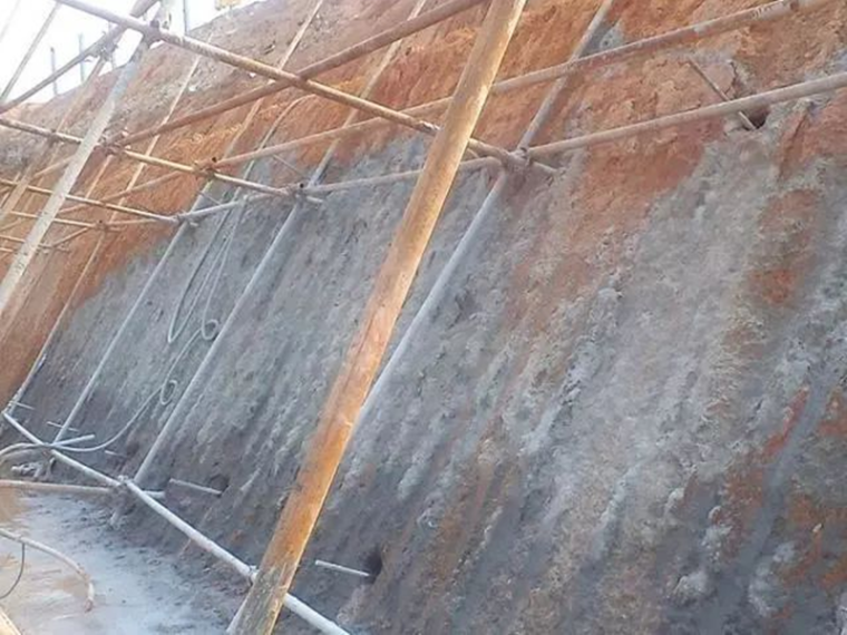矿物绝缘电缆安装施工工艺资料下载-基坑支护—土钉墙的施工工艺