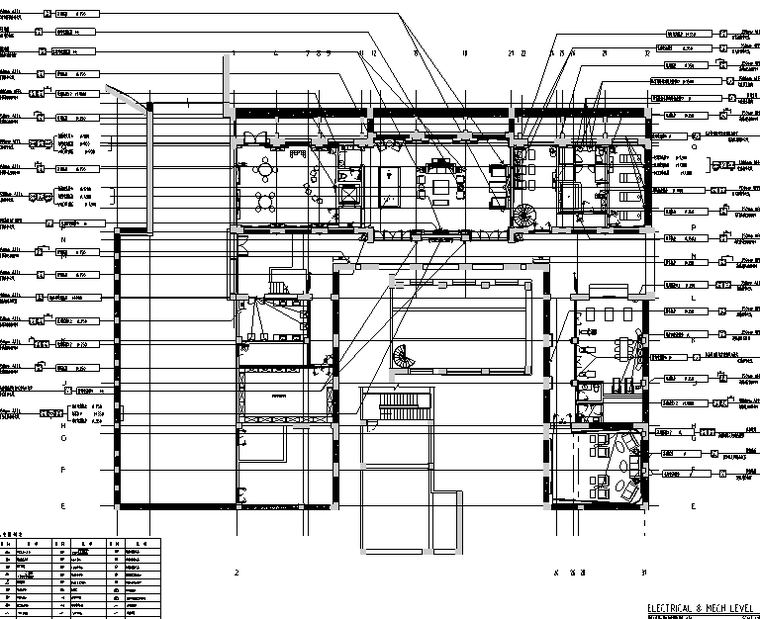 新中式风格会所空间设计施工图（附效果图+pdf设计方案）-机电布置图