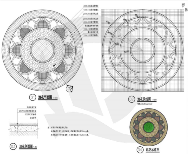 [图集]知名地产公司园林硬质景观施工图图集（景观小品，铺装）-地产硬景施工图-4