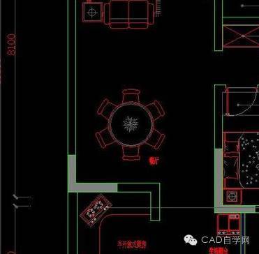 CAD教程：C平面布局时客餐厅注意事项_8