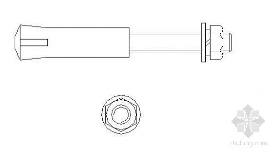 干挂石材膨胀螺栓资料下载-钢膨胀螺栓详图图库