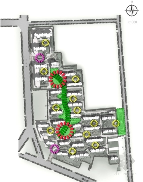 [山东]住宅区规划及单体设计方案文本-分析图
