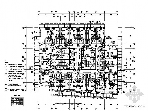 [温州]某二十层教育大楼建筑施工图-酒店平面图