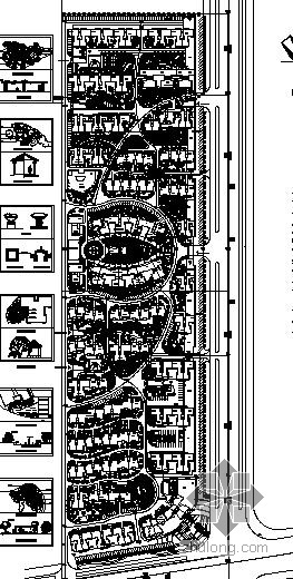 14万平住宅小区建筑设计资料下载-长沙某住宅小区规划设计总平