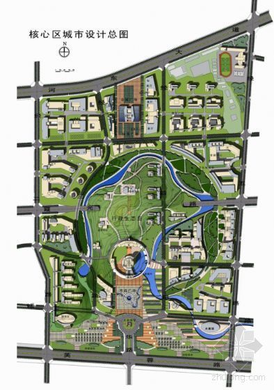 湘潭县规划图资料下载-湘潭城市中心区详细规划方案