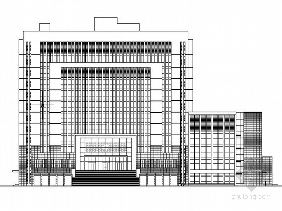 12层行政办公楼建施图资料下载-某十二层法院办公楼建筑施工图（原创）