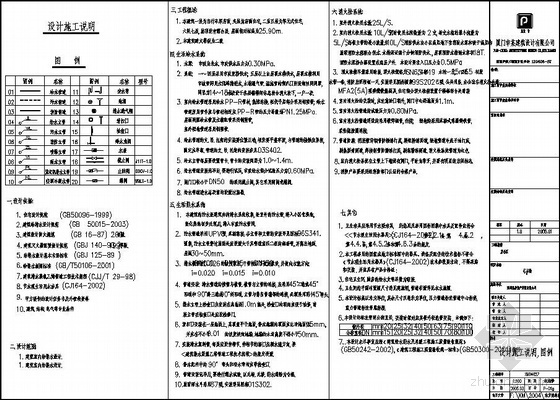 单层住宅建筑结构设计说明资料下载-漳州某住宅给排水设计施工说明