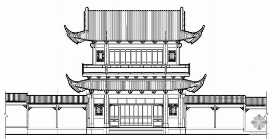 成都古建方案文本资料下载-某大观楼古建出图方案文本