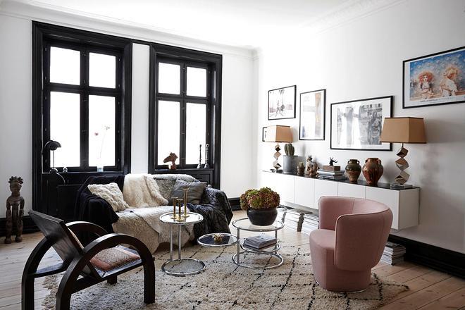 多元素空间的公寓资料下载-丹麦多元素优雅公寓