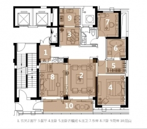 一套三居室室内设计资料下载-[江西]时尚典雅混搭风格三居室室内设计方案