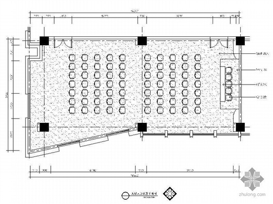 酒店大会议室平面资料下载-大会议室装修图
