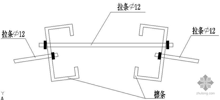 屋脊节点大样资料下载-某钢结构大样节点构造详图（五）