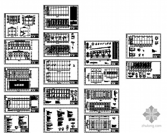 化工厂架构图资料下载-山西某化工厂压滤厂房建筑结构图