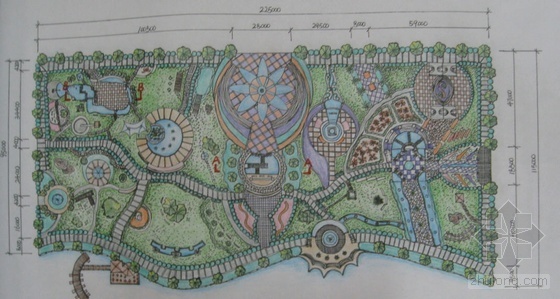 小型公园景观设计CAD资料下载-某滨水公园景观设计