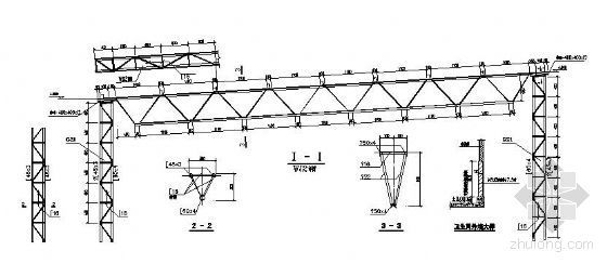 临时建筑建筑图纸资料下载-某临时轻钢结构棚结构施工图
