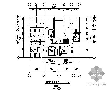 某六层坡屋面住宅楼建筑方案图-3