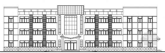 三层办公楼方案总平图资料下载-某三层办公楼建筑方案图