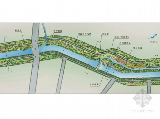 成都景观概念资料下载-[成都]某滨河沿岸景观概念设计方案