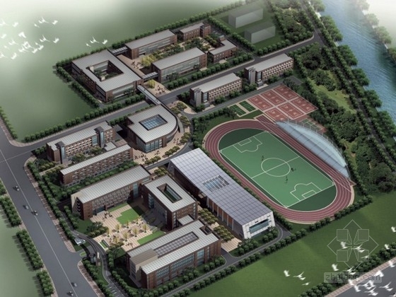 大学校园建筑单体CAD资料下载-[上海]某大学校区规划及单体设计方案文本（含CAD）