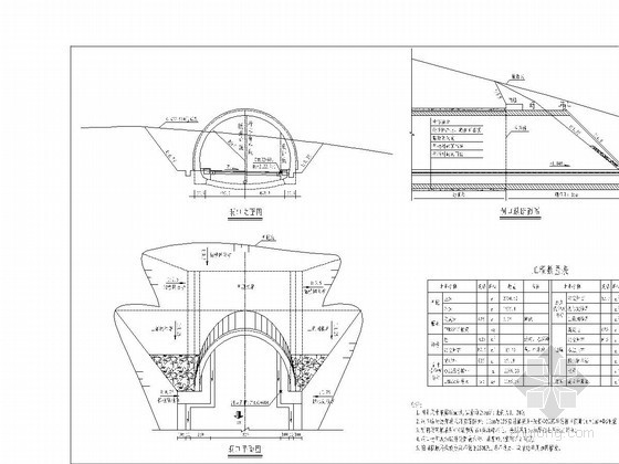 重力式挡土墙通用图资料下载-复合式衬砌隧道初步设计通用图52张CAD（含排水监测装饰）