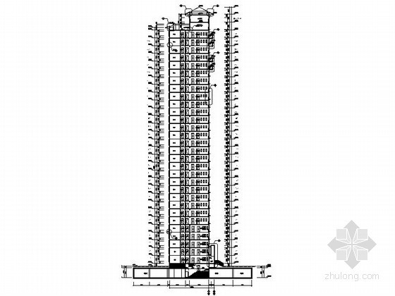 [江苏]某三十层西班牙式住宅建筑施工图- 