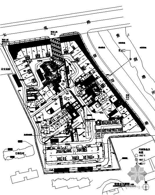 小区规划设计总图资料下载-杭州某小区总图