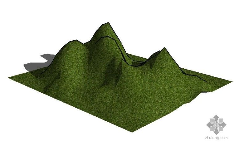 山sketchup模型资料下载-sketchup 山