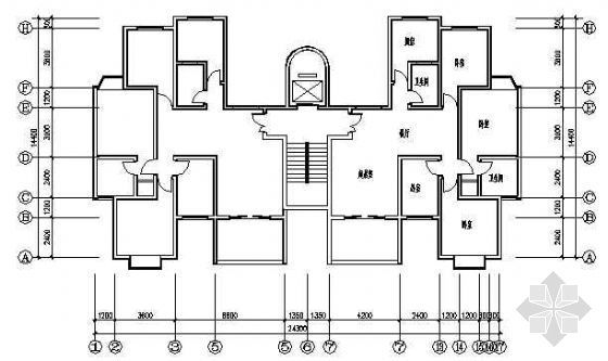 四室两厅两卫一厨户型资料下载-四室两厅一厨两卫151平米