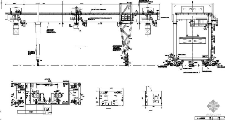 龙门吊轨道cad图资料下载-门式起重机电气系统设计