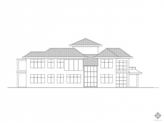 3Dmax效果图室内资料下载-某三层欧式别墅方案图(含效果图、3DMAX模型)