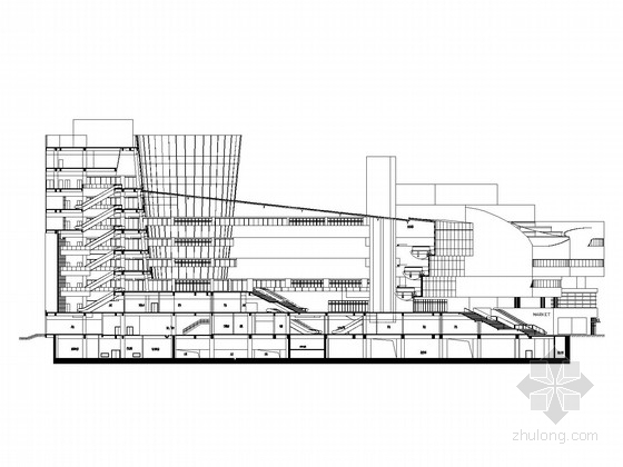 大型购物中心结构施工图资料下载-[上海]12层商业购物中心建筑施工图（上海知名公司设计）