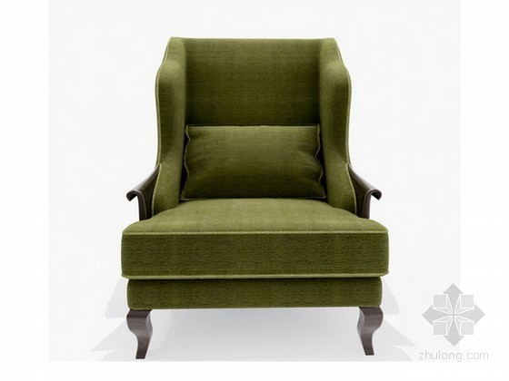 沙发欧式沙发资料下载-欧式新古典单人沙发
