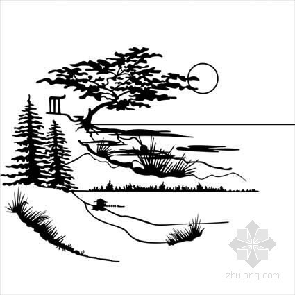 现代风装饰画资料下载-现代白描装饰画