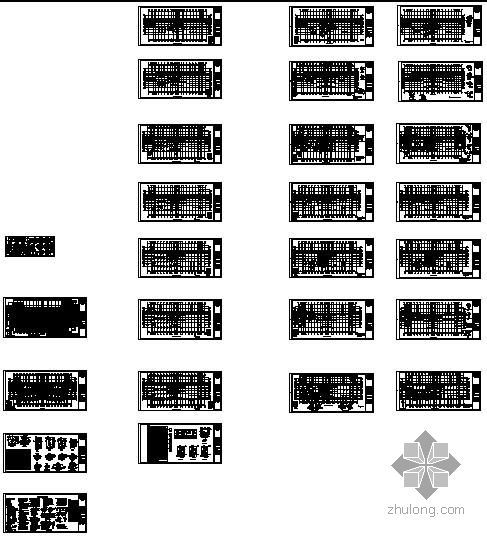 连体别墅装修CAD资料下载-某7度区框架连体别墅结构图