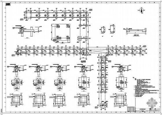 外网管道敷设资料下载-唐山某液化空气外网管廊结构设计图