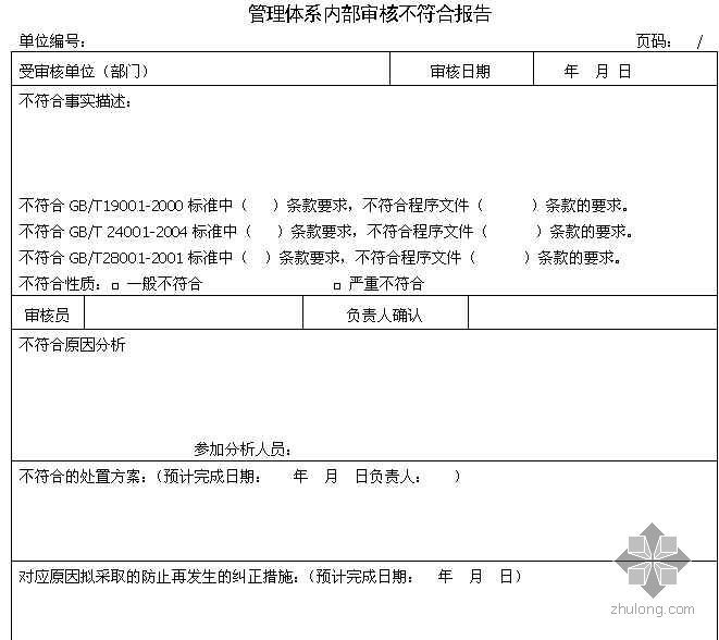 三标一体程序文件资料下载-内部审核控制程序(三标一体)