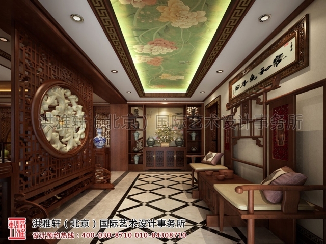 古典式茶室资料下载-秦皇岛别墅古典中式装修设计案例