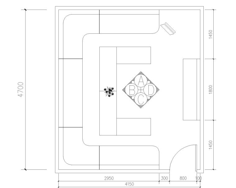 ktv设计包房图资料下载-室内娱乐空间装修施工图(KTV包房)