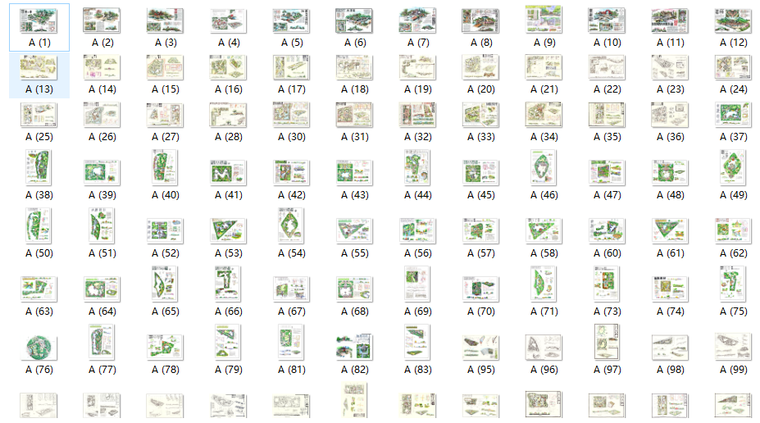 考研快题高品质115张景观手绘（抄绘）_1