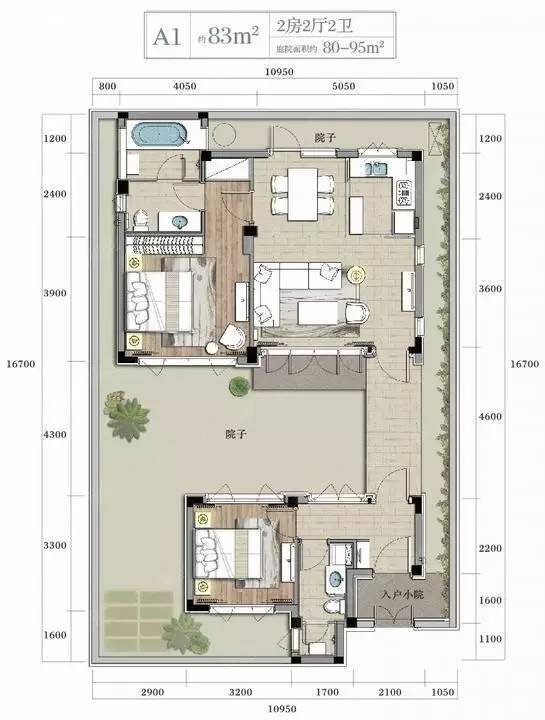 2层别墅平面图180资料下载-绿城“轰动一时”的极小别墅