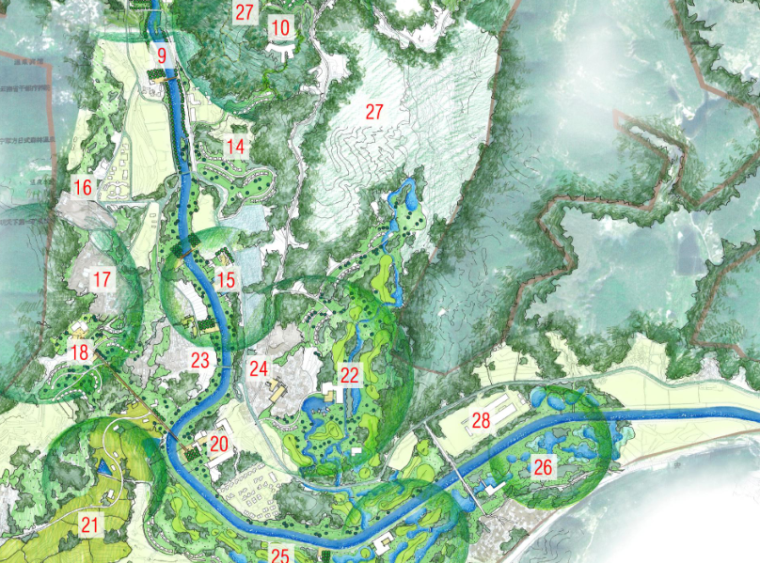 温泉酒店概念设计资料下载-[云南] 安宁温泉小镇景观概念设计（PDF+72页）