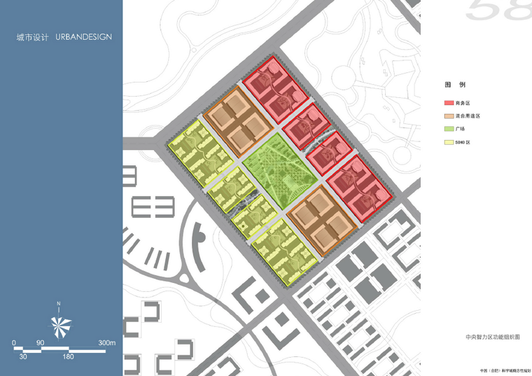 [安徽]科学城概念规划及启动区城市设计方案文本-功能组织图