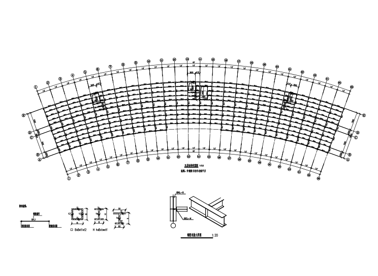 五层科技公司办公楼资料下载-[宁夏]10层钢框架办公楼结构施工图（CAD、35张）