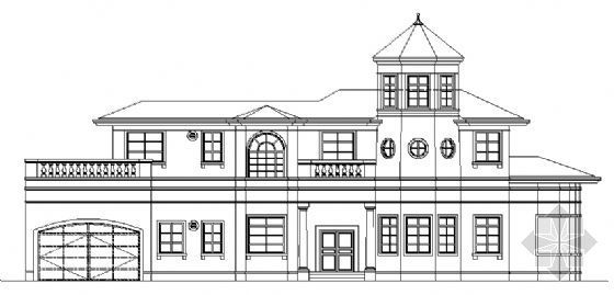 欧式三层别墅建筑方案图资料下载-某三层欧式别墅建筑方案图