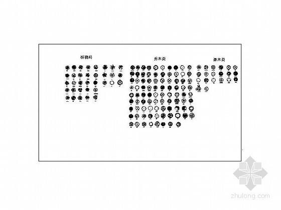 cad立面植物图库资料下载-园林植物图库