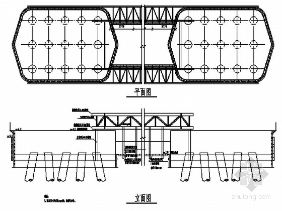 钢套箱构造图资料下载-[上海]长江大桥100m跨钢套箱模板设计图（20张 知名大院）
