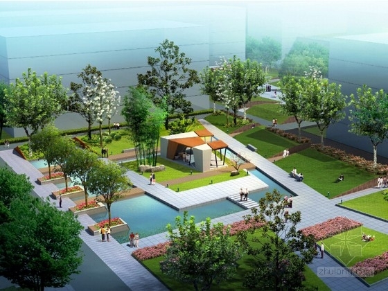 高校道路景观资料下载-[南京]轻松阳光校园景观规划设计