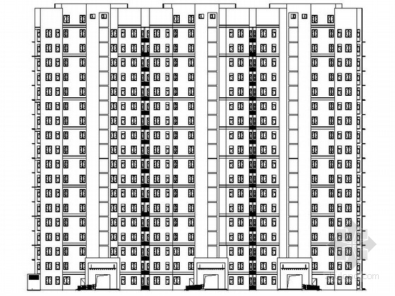 15层住宅建筑施工图下载资料下载-[山东]18层现代风格住宅建筑设计施工图