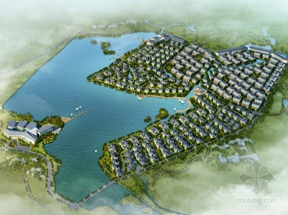 滨水区设计规划案例资料下载-[南京]滨水区景观式住宅及别墅规划设计方案文本
